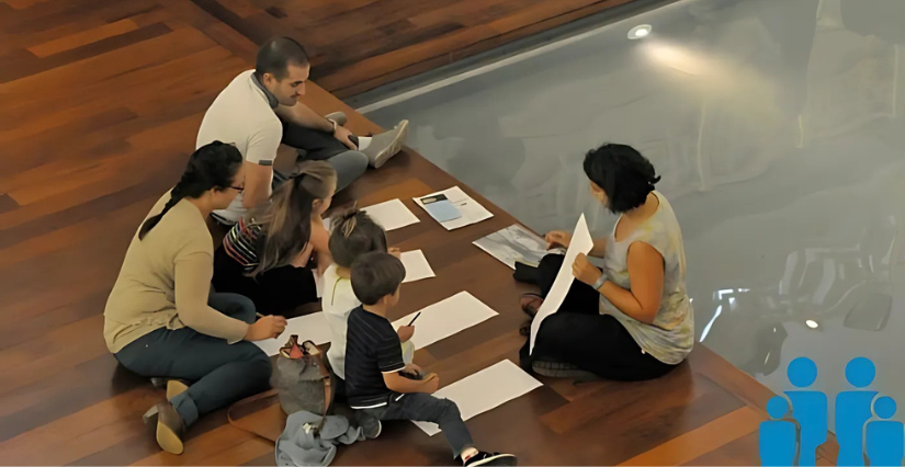 Animation parent/enfant "Les expressions du visage" à la Piscine de Roubaix