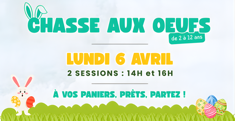 Chasse aux oeufs de pâques au Jardin de Chlorophylle à Roubaix