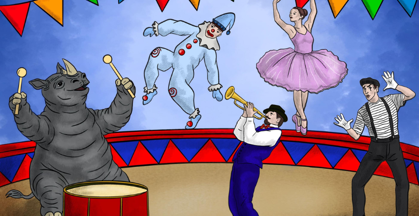 Parcours éveil 0-3 ans "Nono fait son cirque" au Musée de Flandre à Cassel