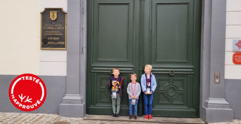 Maison natale Charles de Gaulle avec les enfants