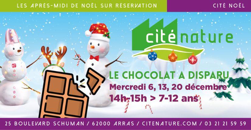 Animation "le Chocolat a disparu" à Cité Nature à Arras Animation "le Chocolat a disparu" à Cité Nature à Arras