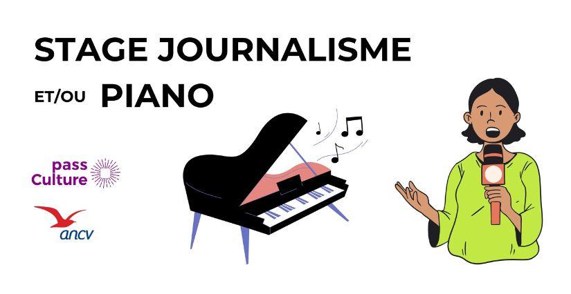 Stage de journalisme et/ou piano pour les 8 à 16 ans