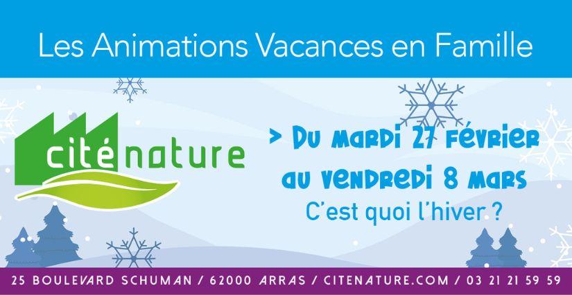 Animation vacances en famille à Cité Nature à Arras: C'est quoi l'hiver? Animation vacances en famille à Cité Nature à Arras: C'est quoi l'hiver?