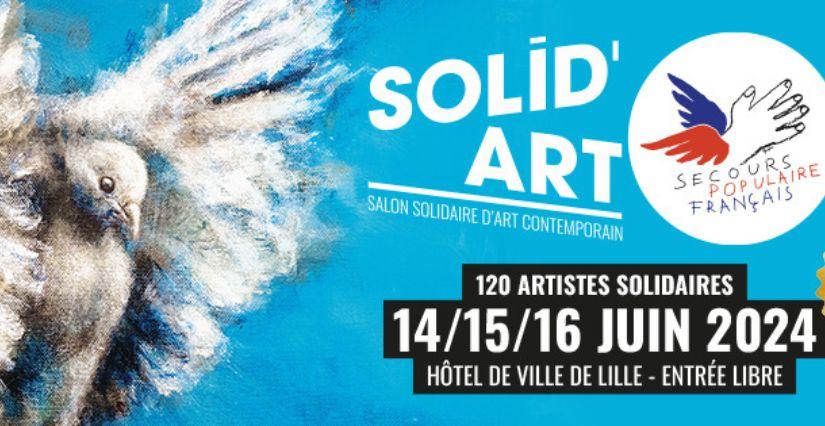 SOLID'art Lille 2024 à l'Hôtel de Ville avec le Secours Populaire du Nord