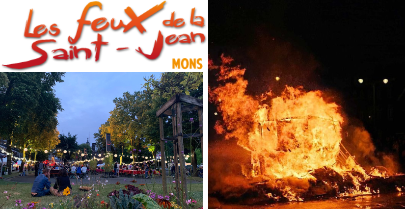 Feux de la Saint-Jean à Mons en Wallonie