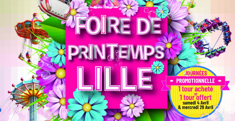 La foire aux manèges de printemps à Lille 