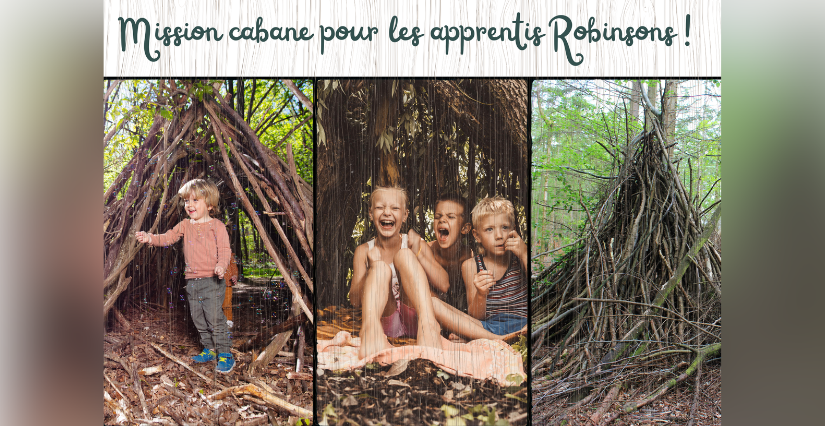 Atelier "Mission cabane pour les apprentis Robinsons !", Rendez-vous nature du Département du Nord à Ors