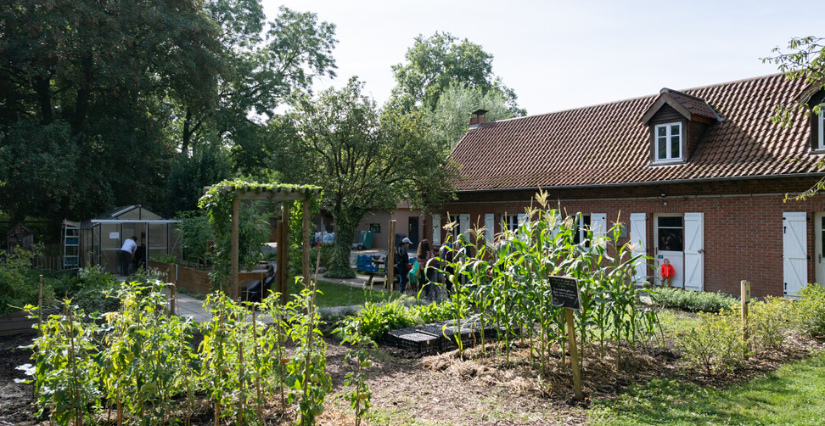 Atelier "Land'art de saison" à la Ferme pédagogique Marcel Dhénin à Lille