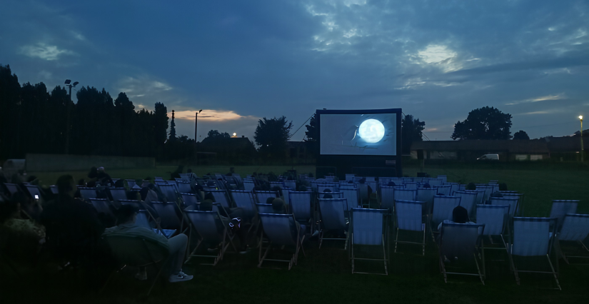Ciné de plein air "artistes en herbe !" à Mozaïc, jardin des cultures
