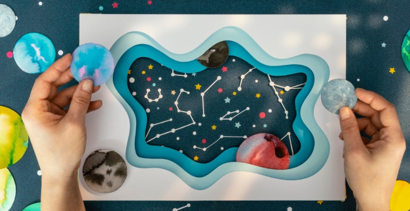 Atelier "Constellations à la lampe torche" au Musverre de Sars Poteries